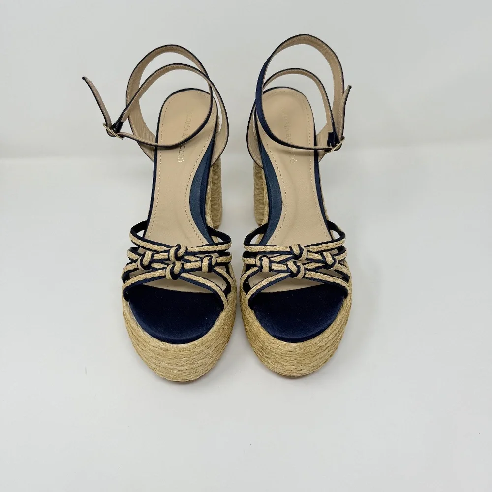 New Paloma Barcelo Mehla Ankle Strap Platform Sandal Sz 41